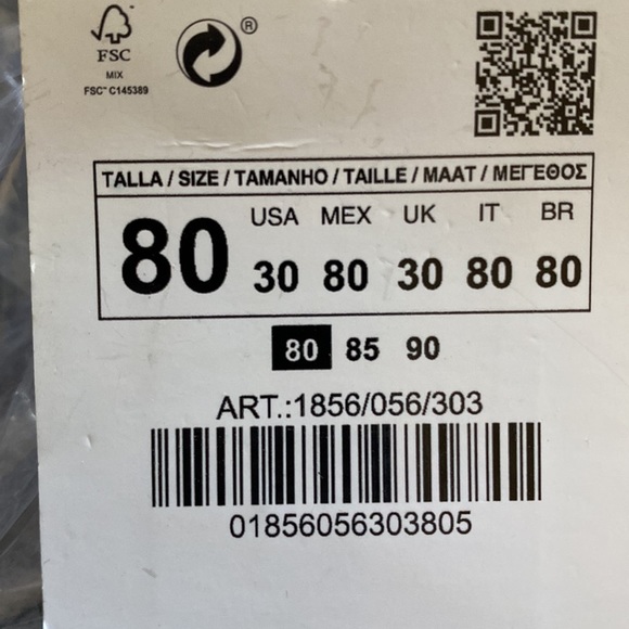 NWT. Zara Golden  Belt with Metal Chains. Size 34/EUR 90. - Picture 8 of 8